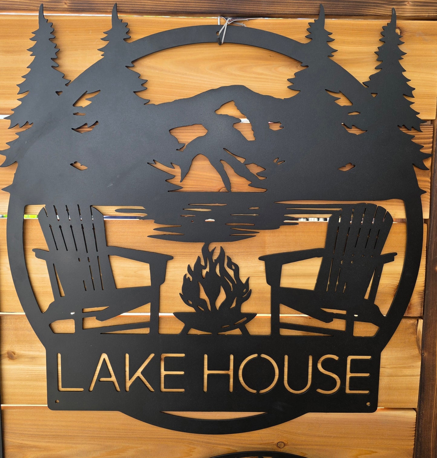 Lake House Metal Sign