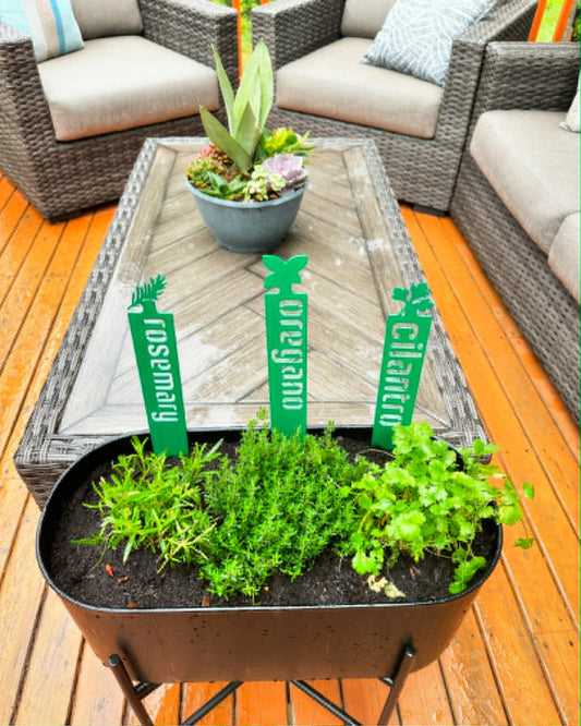 Metal Herb Garden Stakes